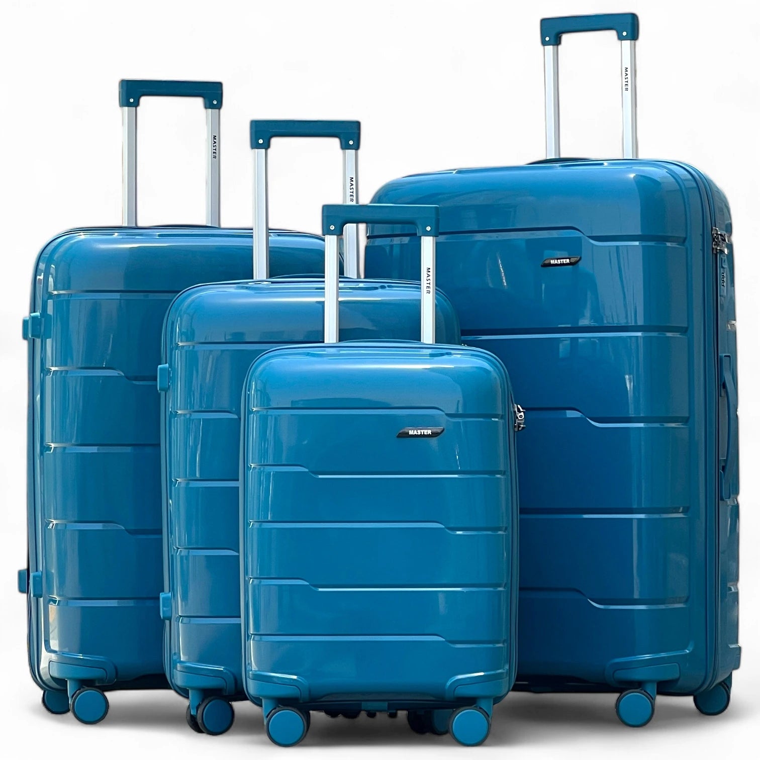 Ceramic Smooth PP Lightweight Luggage Bags with Double Spinner Wheels | 20, 24, 28, 32 Inches
