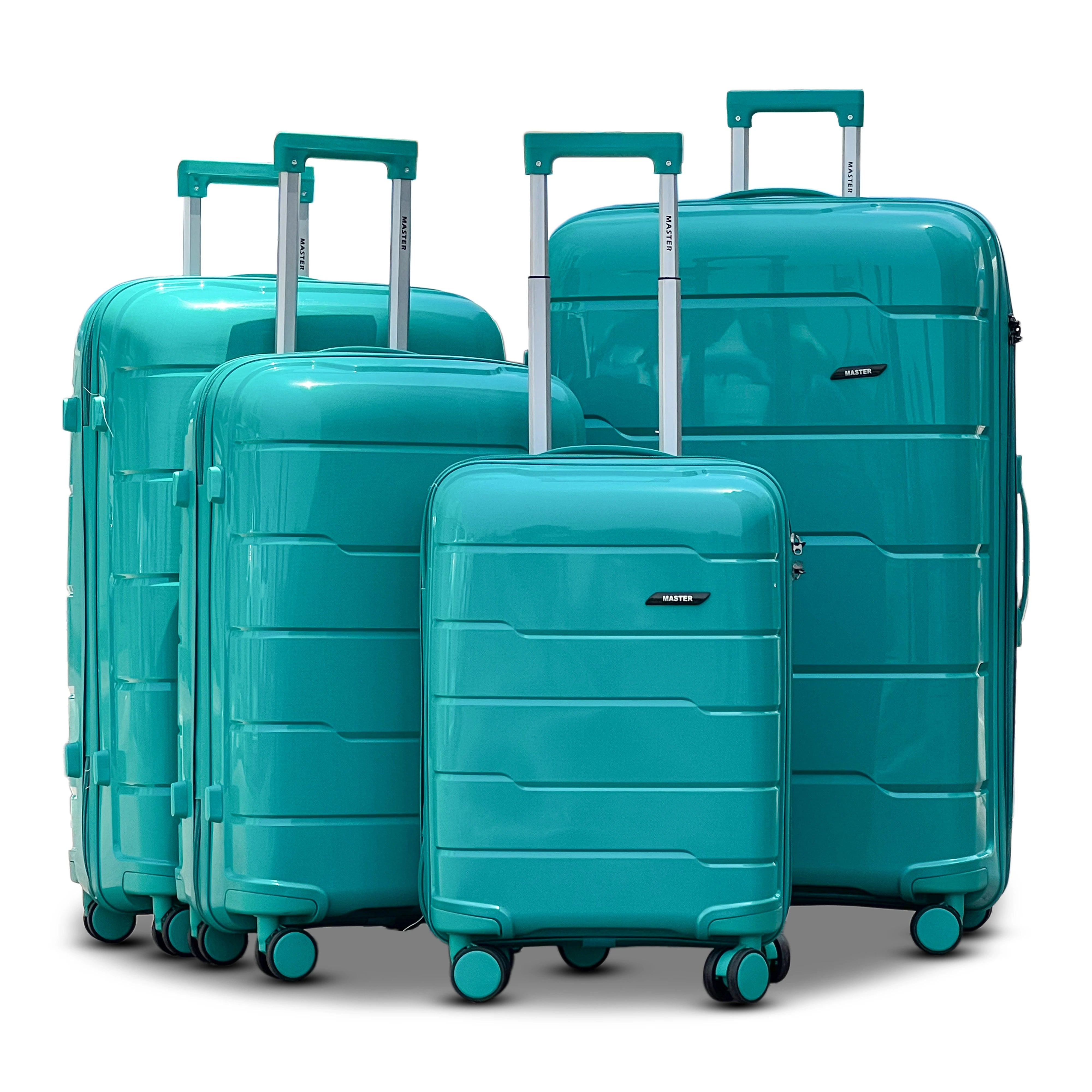 Ceramic Smooth PP Lightweight Luggage Bags with Double Spinner Wheels | 20, 24, 28, 32 Inches
