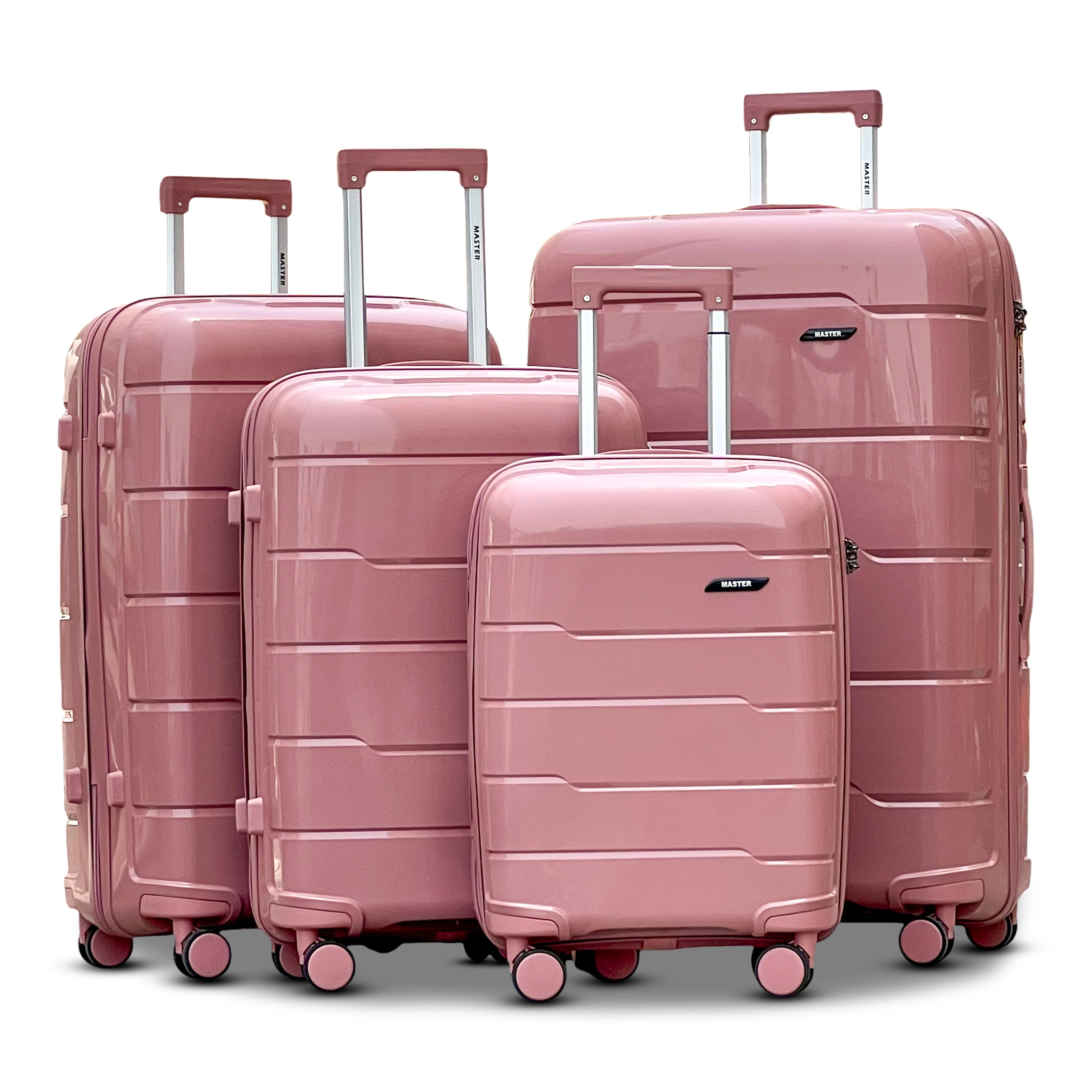 Ceramic Smooth PP Lightweight Luggage Bags with Double Spinner Wheels | 20, 24, 28, 32 Inches