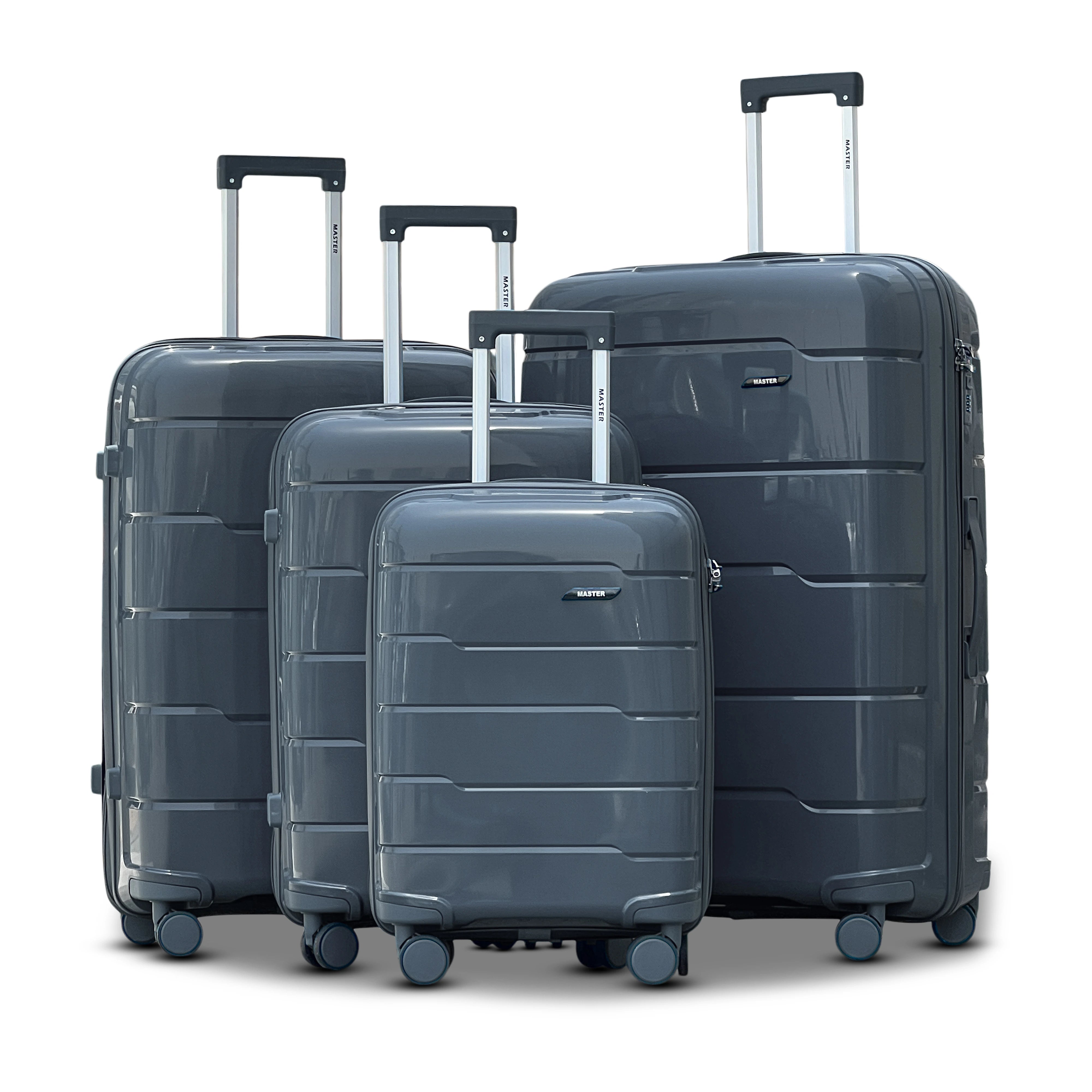 Ceramic Smooth PP Lightweight Luggage Bags with Double Spinner Wheels | 20, 24, 28, 32 Inches