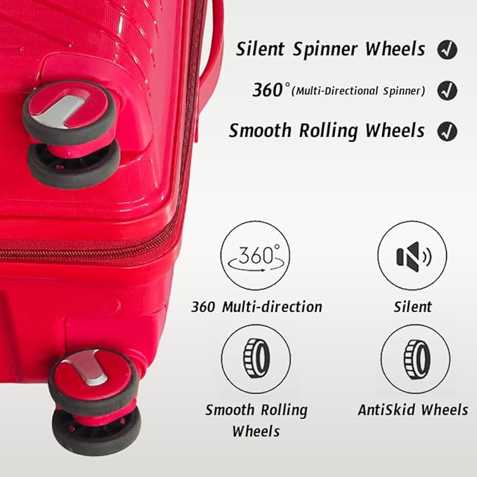 32 Inch Ceramic PP Unbreakable Hardshell Extra Large Check In Luggage with Spinner Wheels