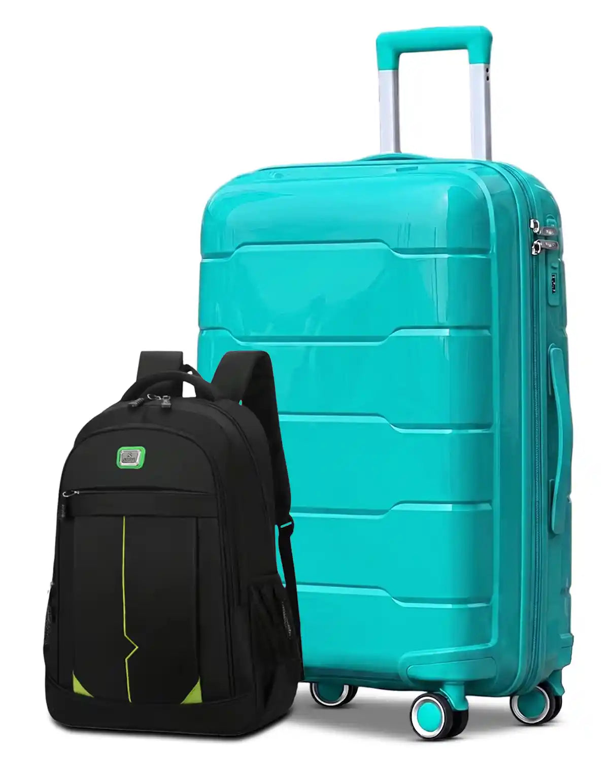 Medium Size 24 Inch Luggage Bag Unbreakable Ceramic PP | Backpack Combo