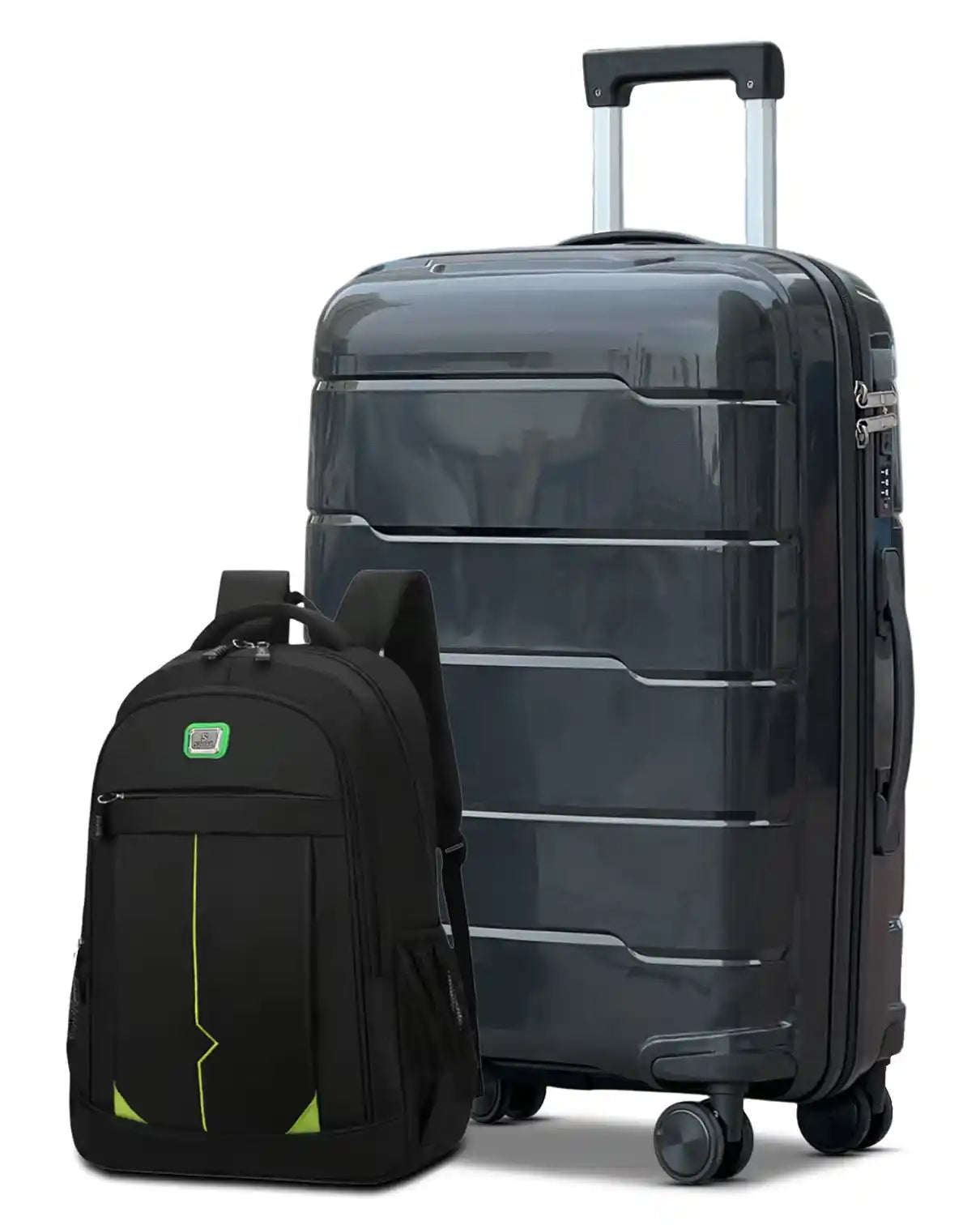 Medium Size 24 Inch Luggage Bag Unbreakable Ceramic PP | Backpack Combo