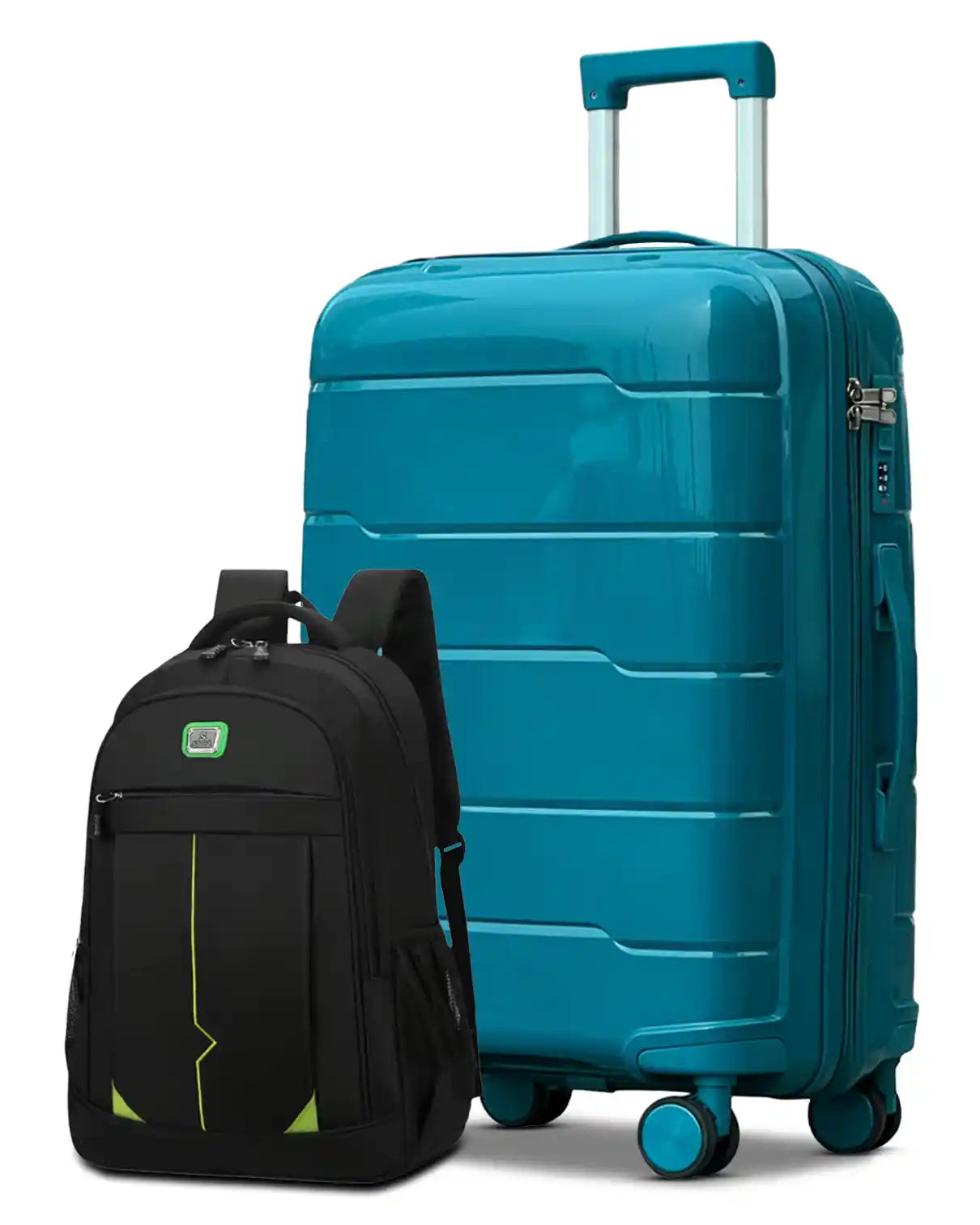 Medium Size 24 Inch Luggage Bag Unbreakable Ceramic PP | Backpack Combo