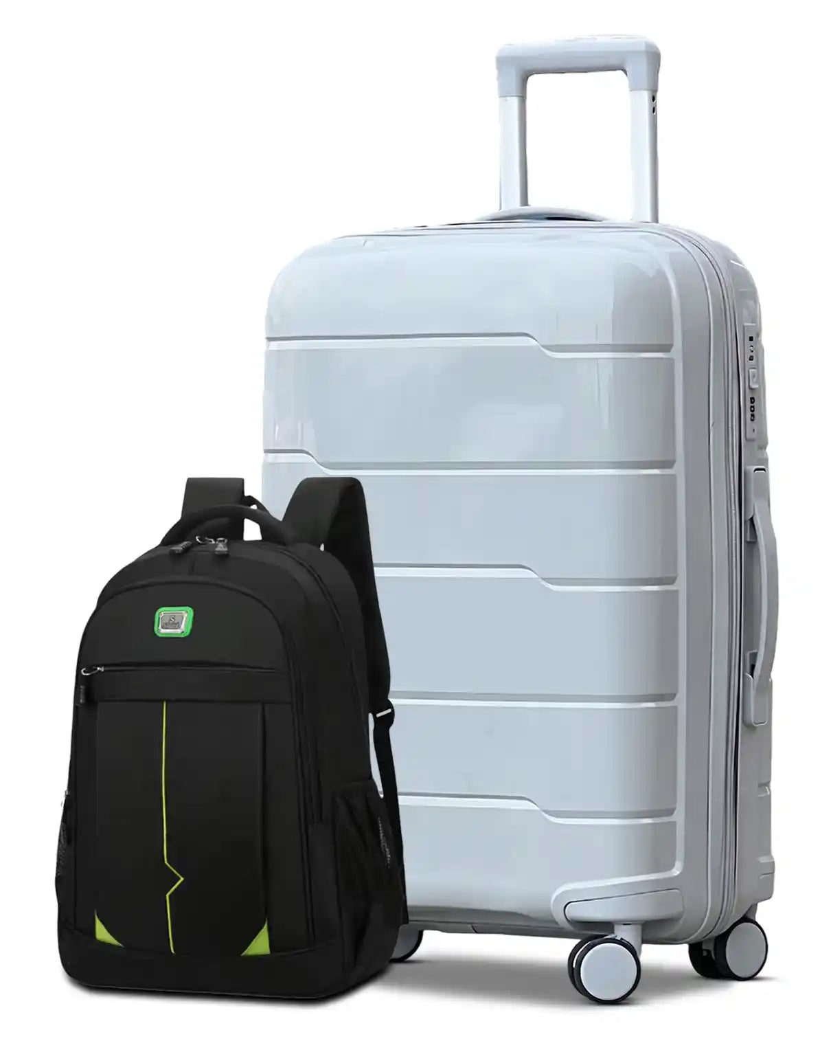 Medium Size 24 Inch Luggage Bag Unbreakable Ceramic PP | Backpack Combo