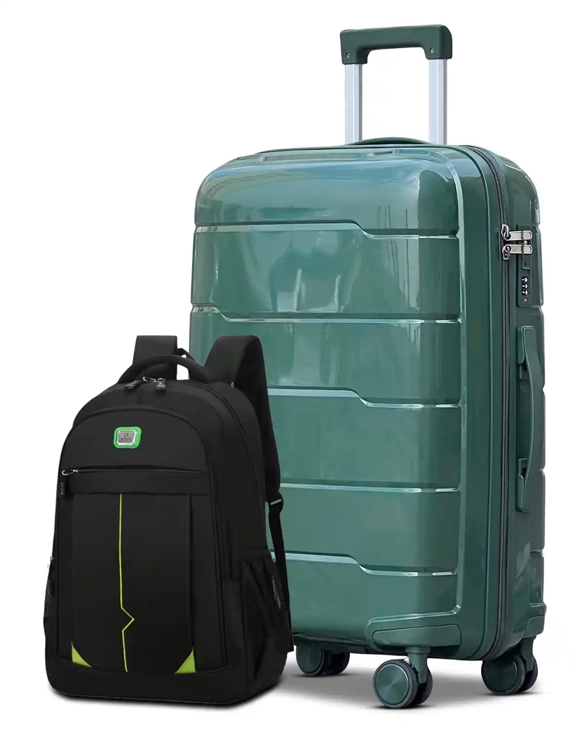 Medium Size 24 Inch Luggage Bag Unbreakable Ceramic PP | Backpack Combo