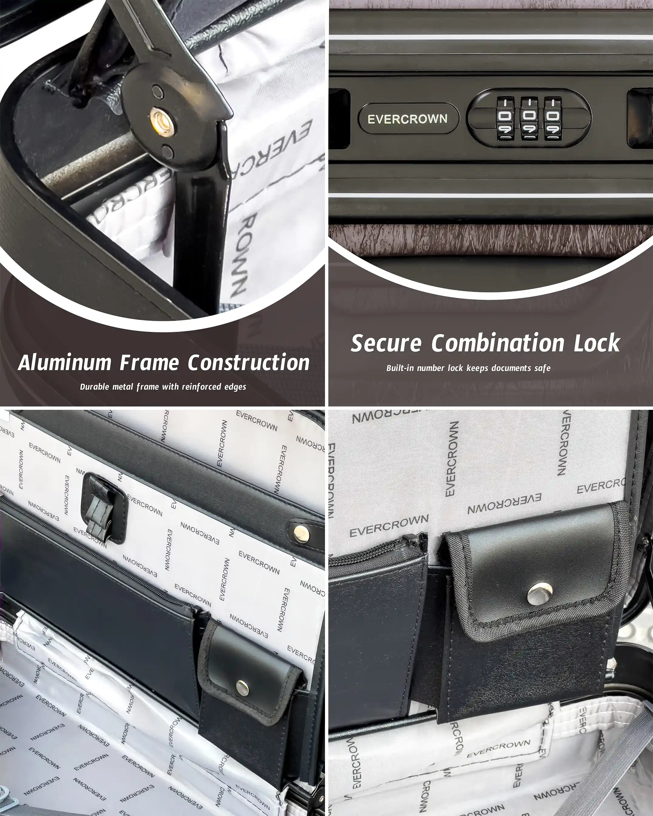 Classic Executive Premium Hard Case Lightweight Business Men Briefcase