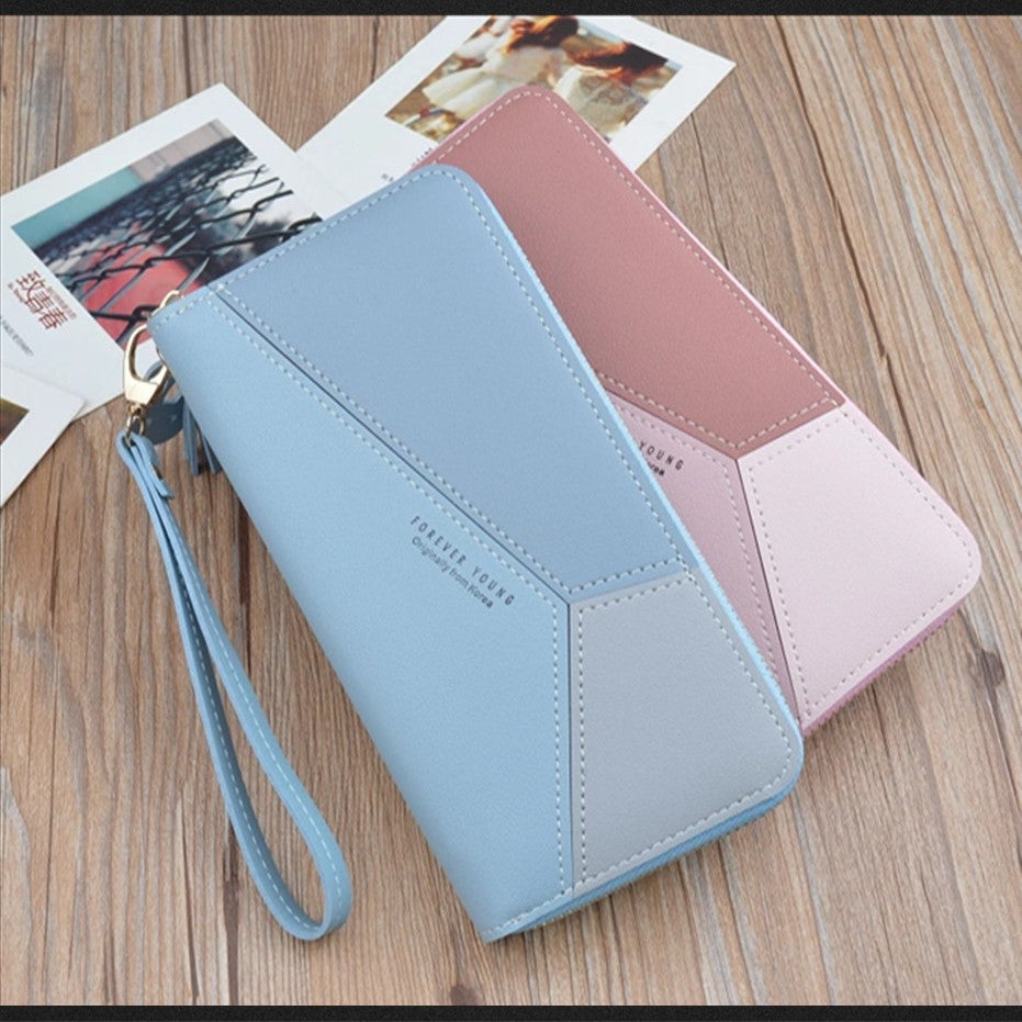 Large Capacity Fashion Classic Wallet For Women | Card Holder Double Zipper Long Purse Zaappy