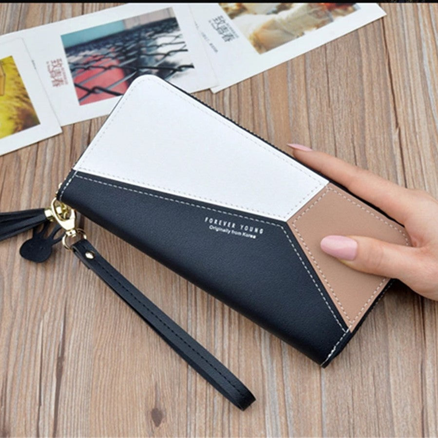 Fashion Classic Wallet For Women | Card Holder Double Zipper Long Purse