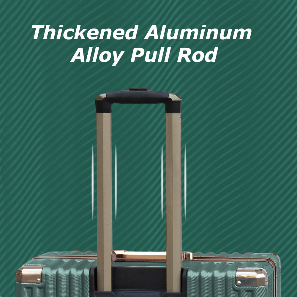 Corner Guard Aluminum Luggage | TSA-Approved Locks, Durable & Stylish Travel Companion | 3 Pcs Set 20" 24" 28" Inches