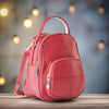 Forever Young Fashion PU Leather Women Cross Mini Backpack | Cute Travel Sling Bag Cum Backpack