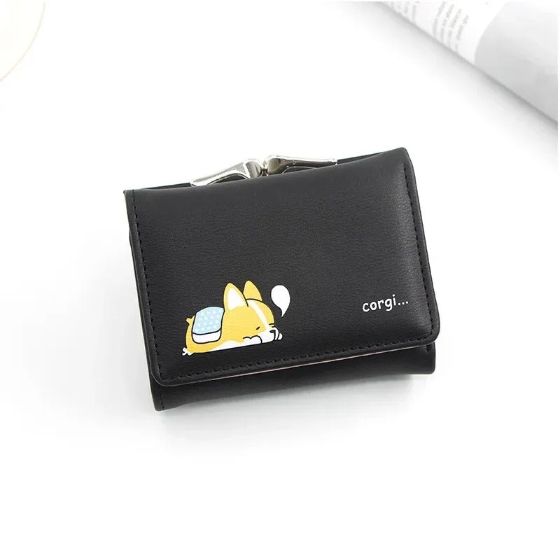 Cute Tri Fold Clutch Wallet For Women | Small Card Holder Purse