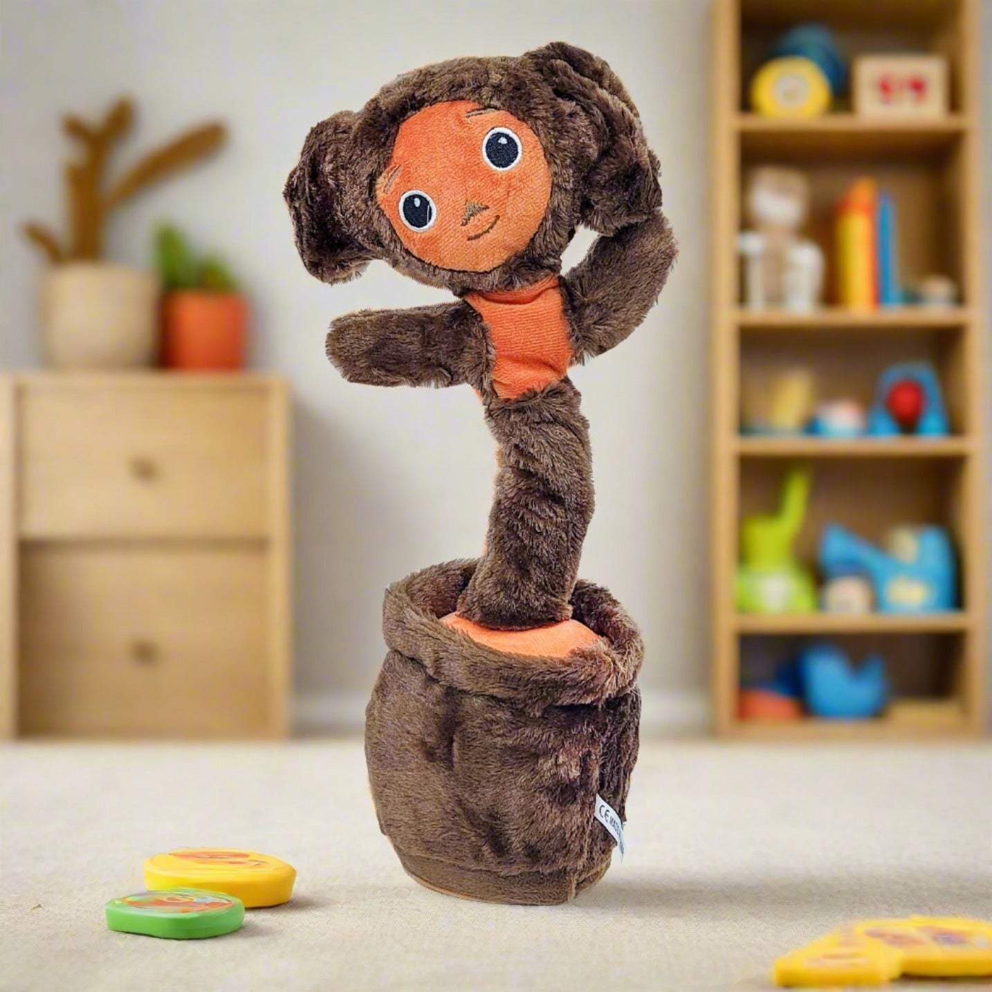 Rechargeable Funny Dancing and Talk Back Monkey Toy with Music | Cute Kids Plush Toy