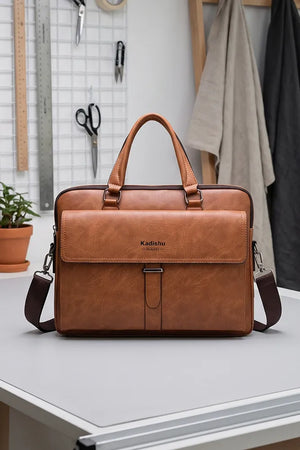 Designer Men Business Bag | Leather Type Laptop Briefcase Bags