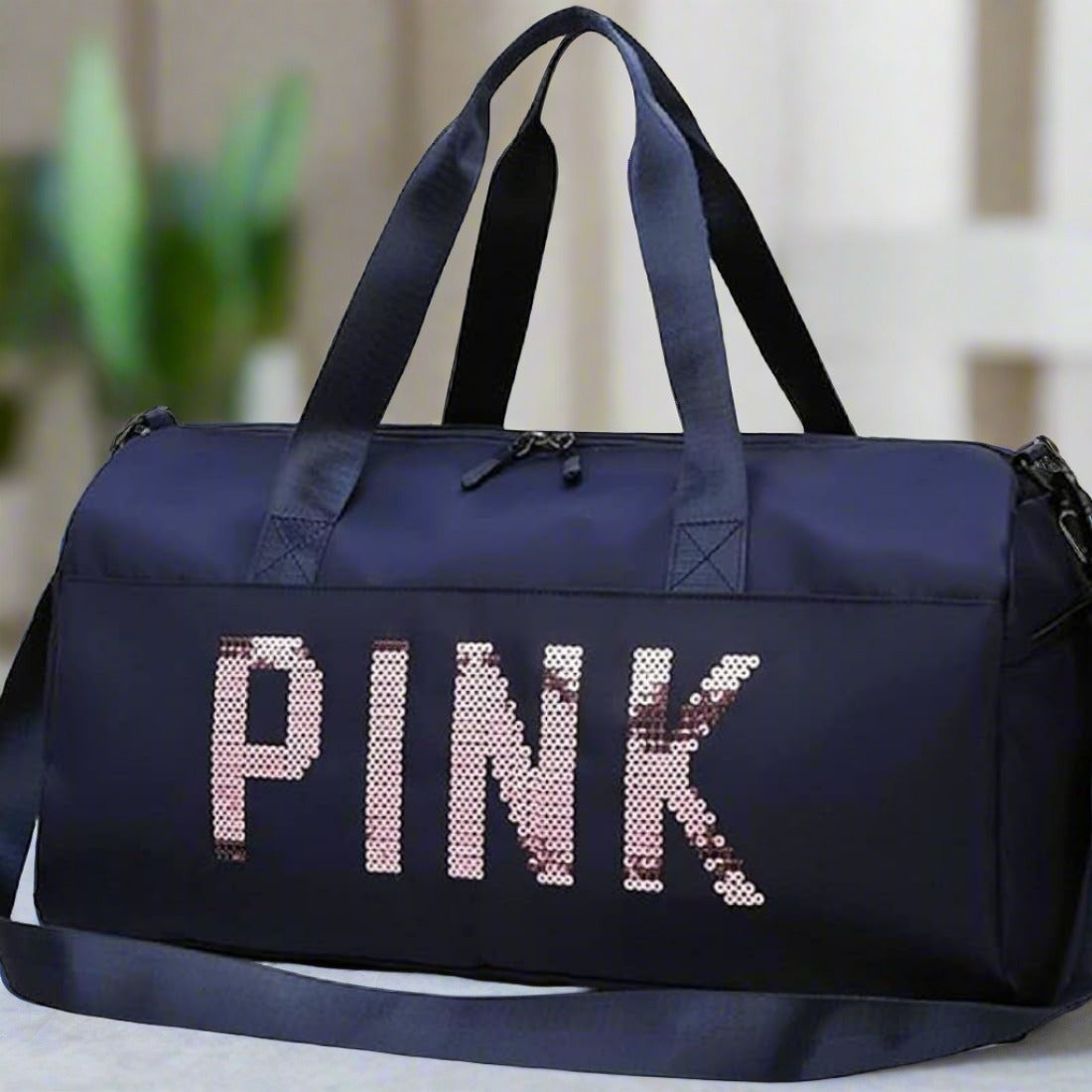 Pink Duffel Bag | Fitness Shoulder Bag For Women Zaappy