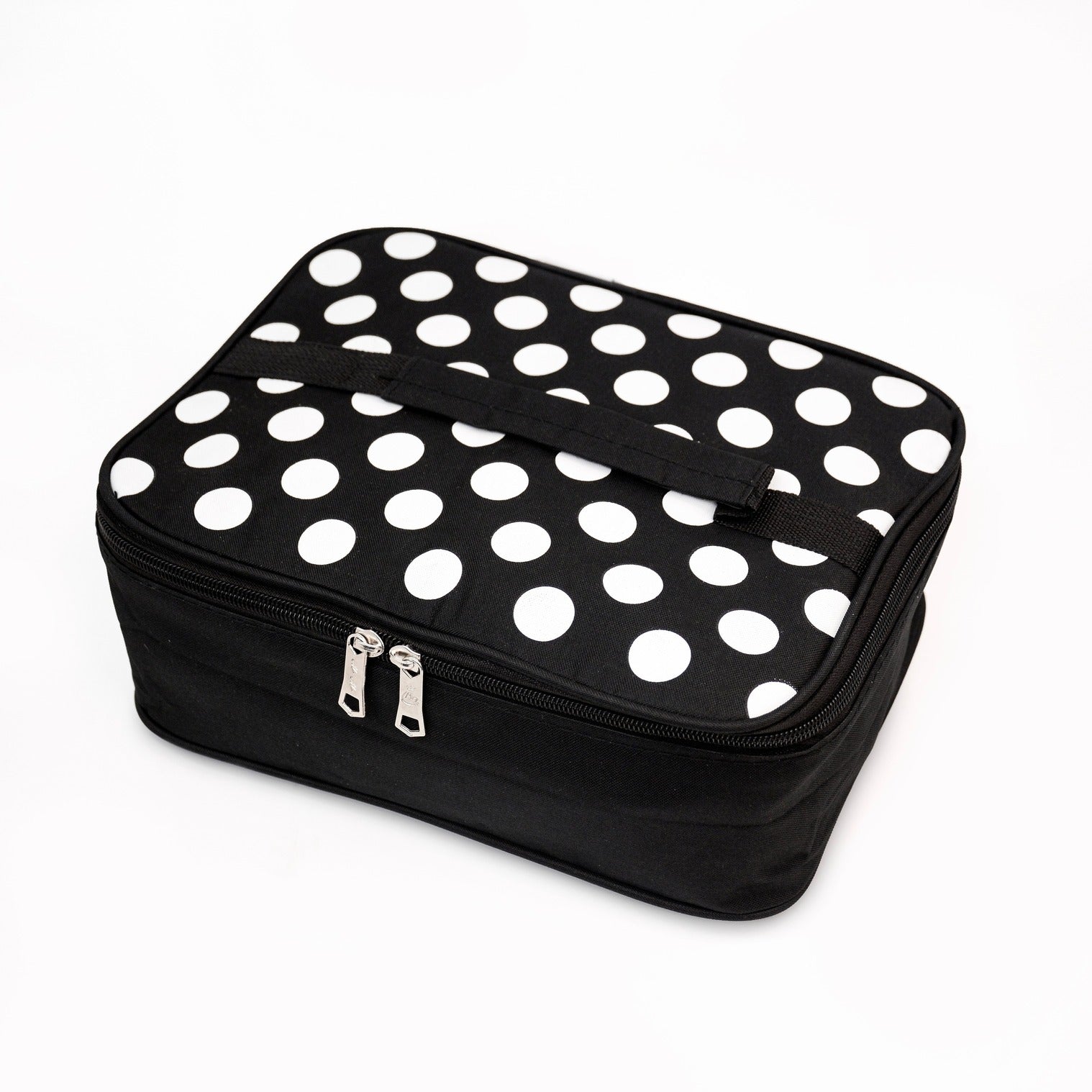  Polka Dotted Insulated Square Lunch Bag Zaappy.com