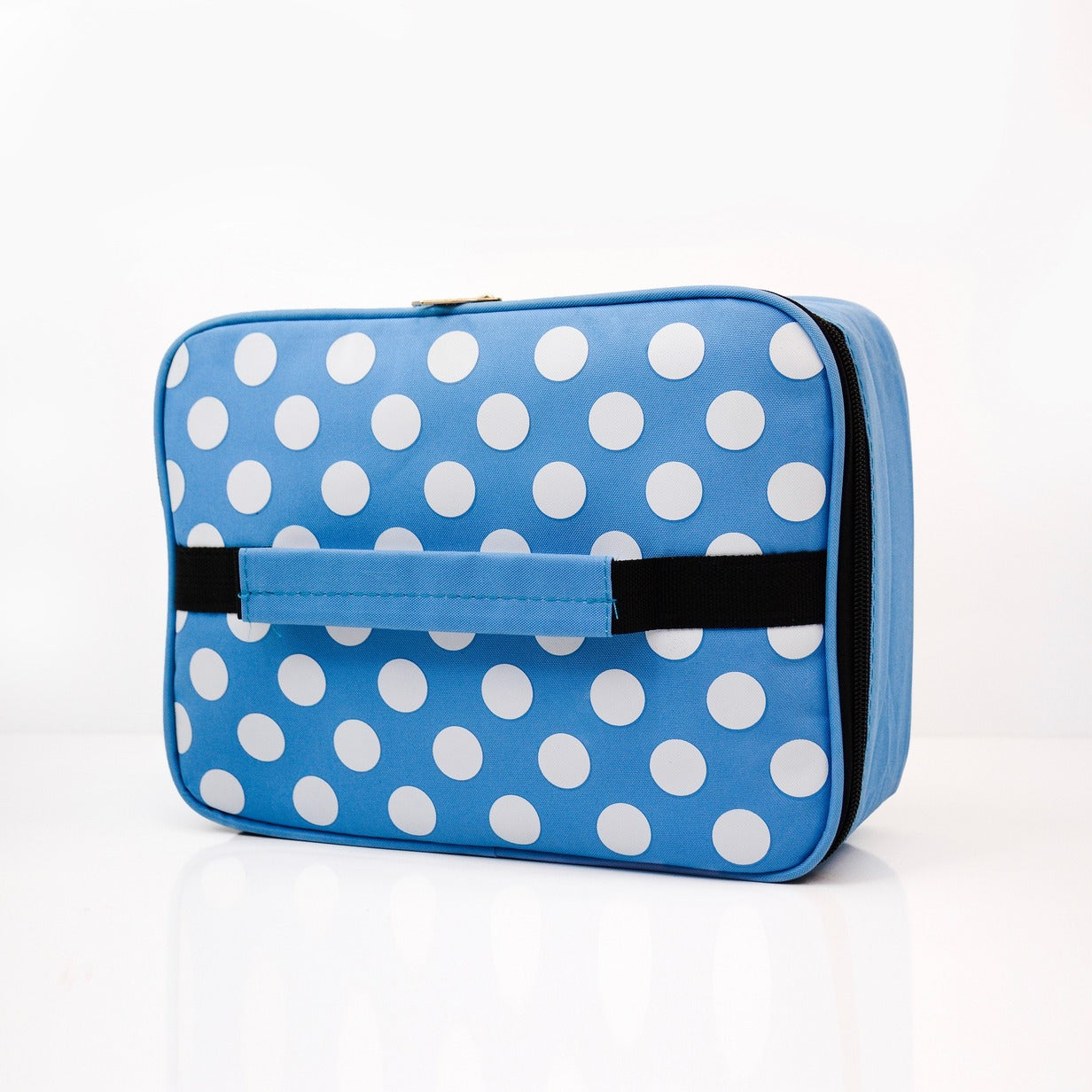 Polka Dotted Insulated Square Lunch Bag