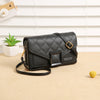 Double Zipper PU Leather Fashion Bag | Geometric Pattern Women Crossbody Sling Bag