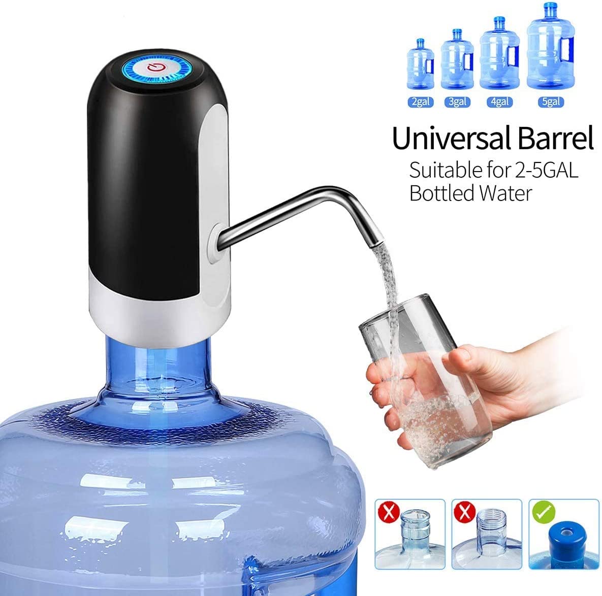 Electric USB Rechargeable Drinking Water Pump
