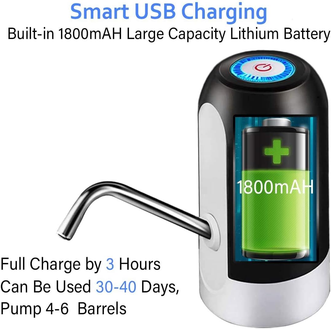 Electric USB Rechargeable Drinking Water Pump Zaappy.com