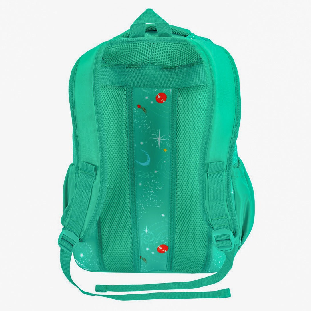 Buy 1 Get 1 Free | Espiral Galaxy Backpack Bag with Pouch | Waterproof Multi Pockets