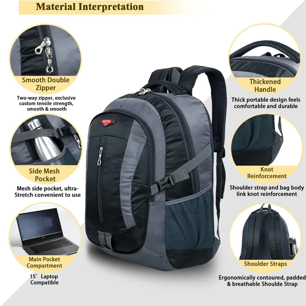 Buy 1 Get 1 Free | Large Capacity Waterproof Espiral Bag Traveling & Hiking Backpack