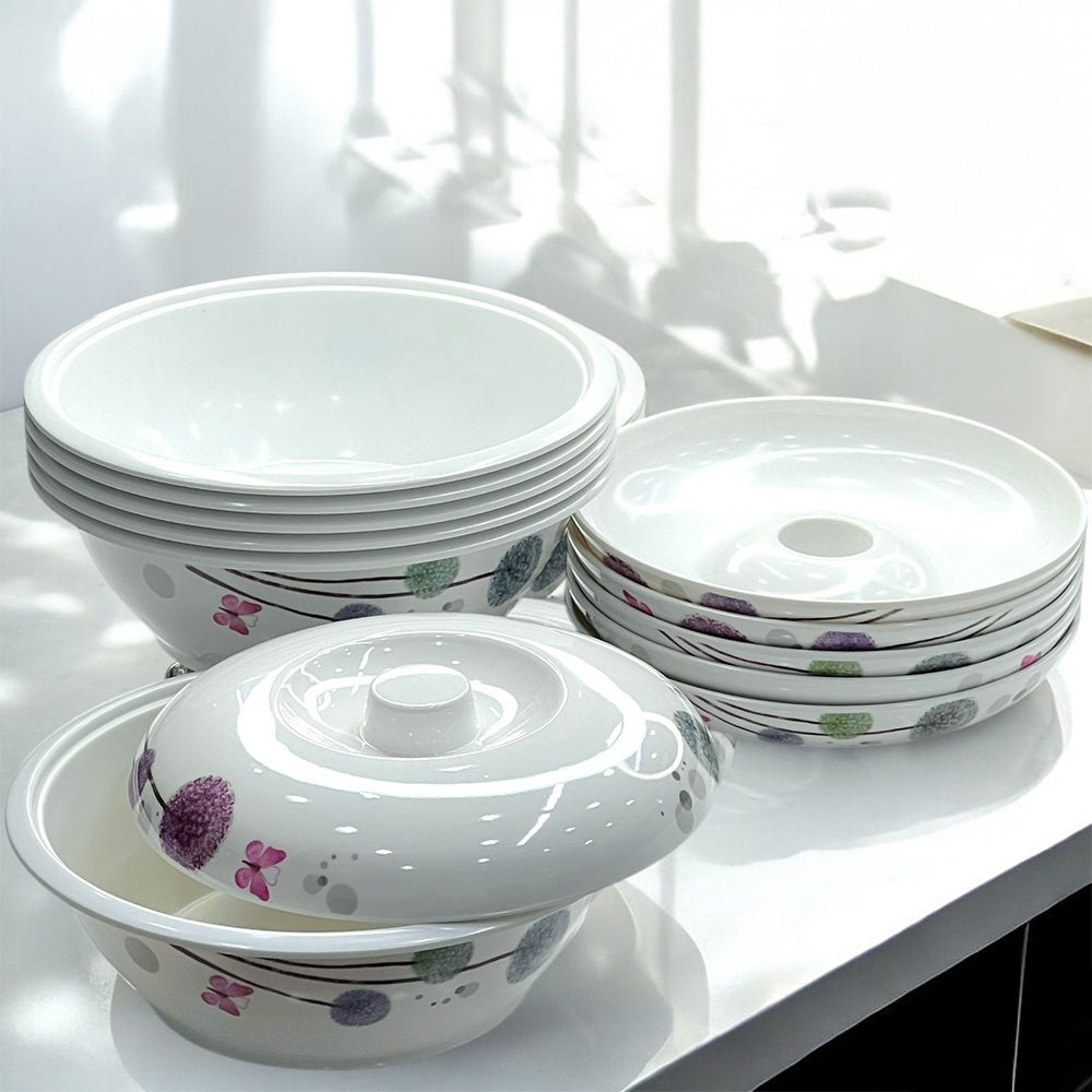 Elegant Melamine Dinner Set | Perfect for Stylish Dining | 2 Person Dining Set