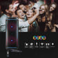 Engage High-Power Party Speakers EPS-1022, EPS-1222, EPS-1522 | 60W, 80W, 100W, 120W Audio Systems | Bluetooth, LED Lights, Wireless Mic & FM Radio