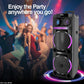 Engage High-Power Party Speakers EPS-1022, EPS-1222, EPS-1522 | 60W, 80W, 100W, 120W Audio Systems | Bluetooth, LED Lights, Wireless Mic & FM Radio