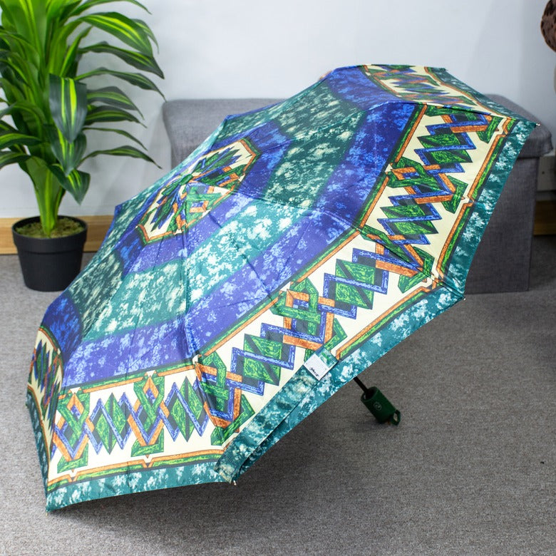 Lightweight Foldable Ethnic Print Umbrella Zaappy