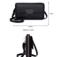 Stylish Women’s Fashion Crossbody Purse with its size chart