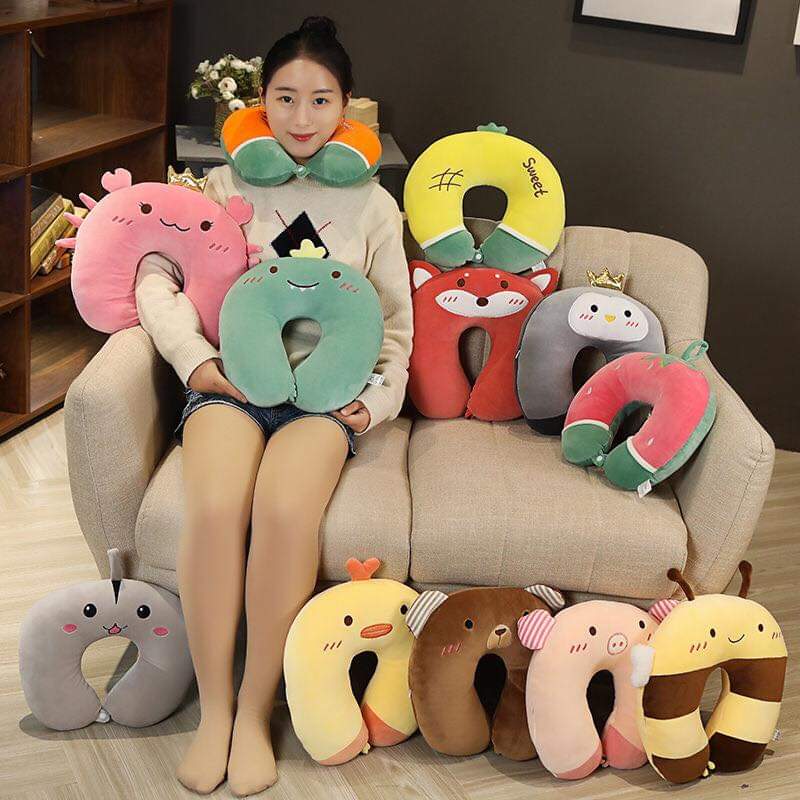 Neck Pillow Fruit Designed U Shaped Memory Pillow
