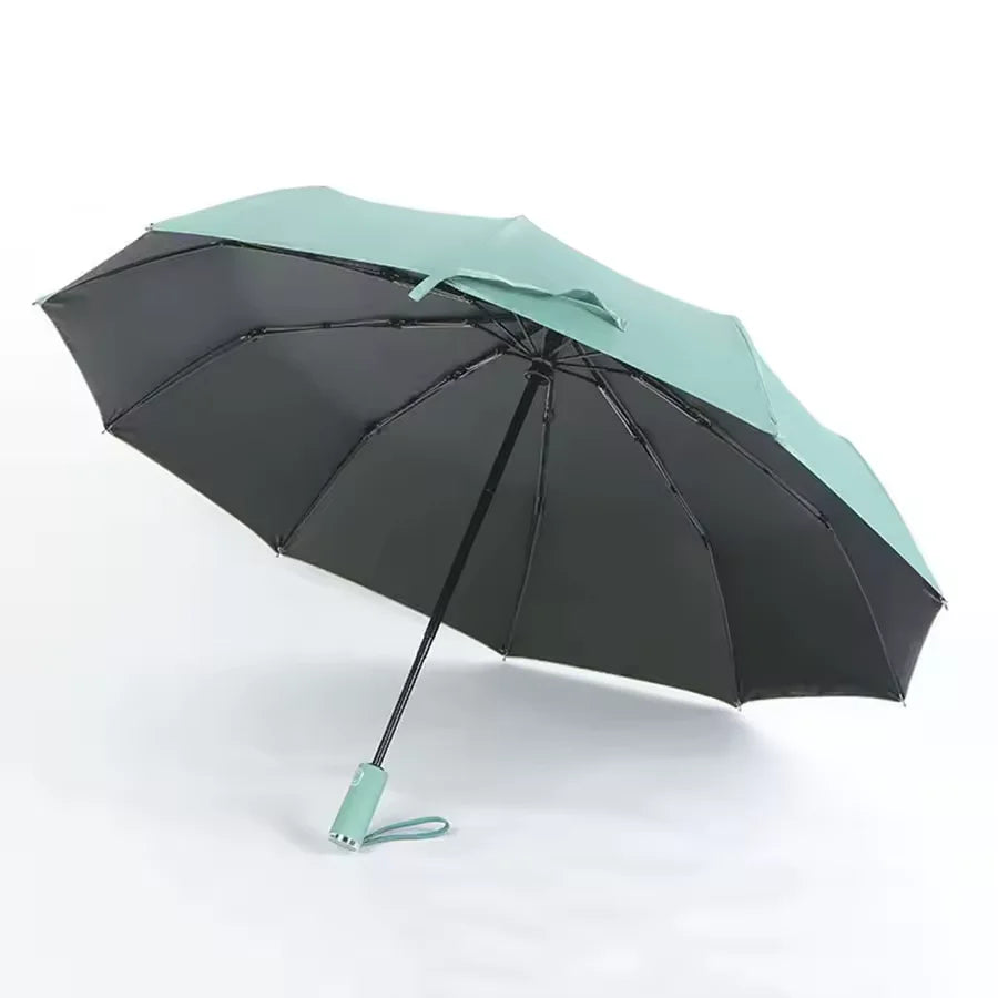 Fashion 3-Fold Automatic Open Close Windproof Umbrella | UV Protection Rain & Sun Travel Parasol
