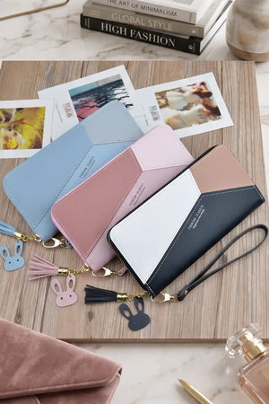 Fashion Classic Wallet For Women | Card Holder Double Zipper Long Purse