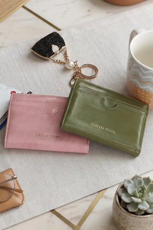 Forever Young 2 Fold Thin Wallet For Women | Card Holder Purse