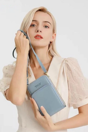 Forever Young 3 Zipper Cross Body Sling Bag For Women