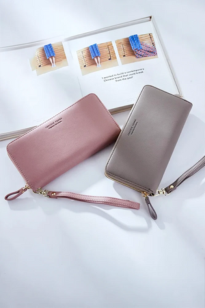 Forever Young Fashion Long Wallet For Women | Card Holder Wristlet Zip Around Purse
