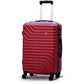 20" Red Colour SJ ABS Luggage Lightweight Hard Case Trolley Bag Zaappy.com