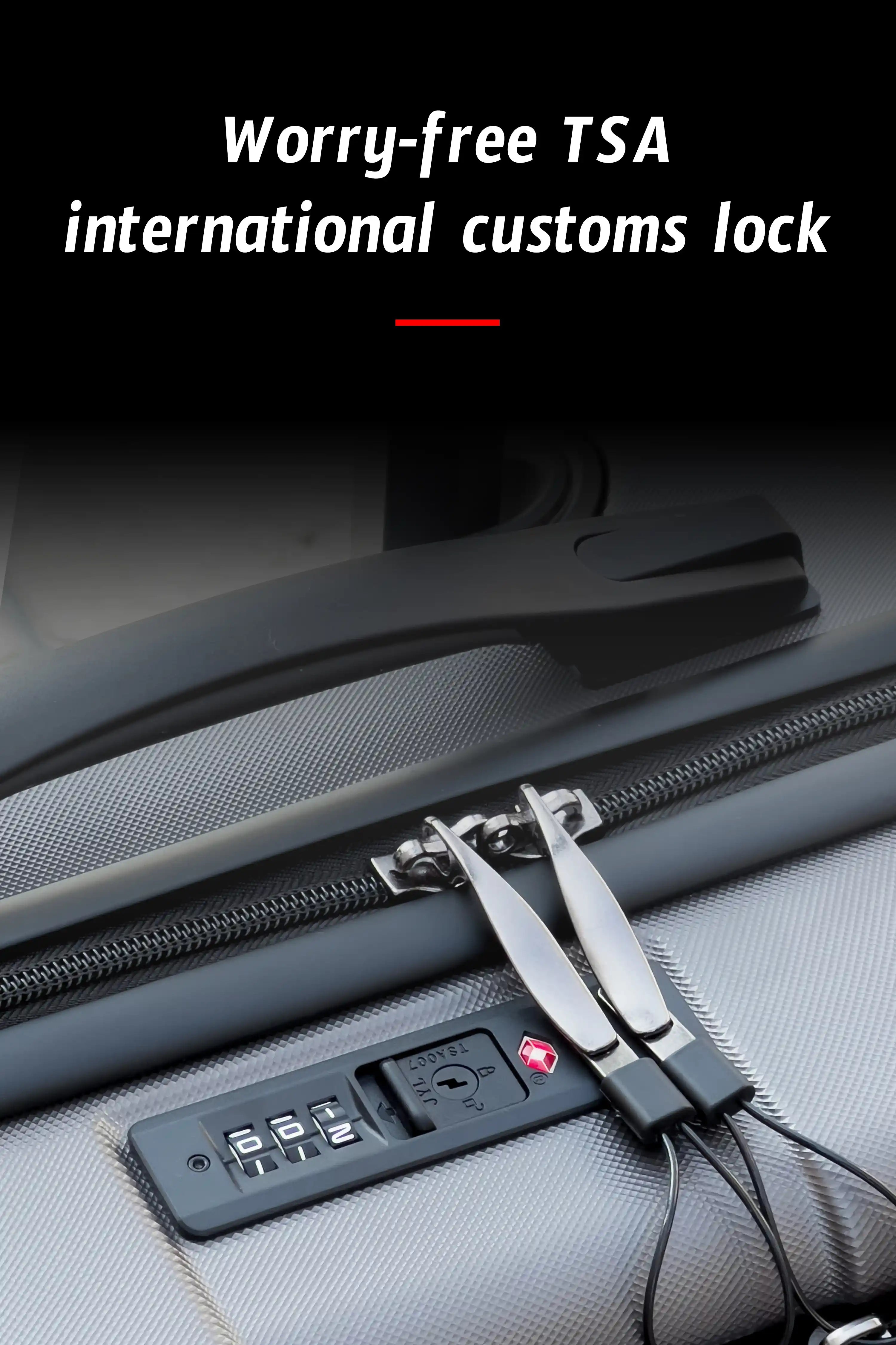 Front Opening ABS Business Airline Cabin Size Suitcase with Removable Spinner Wheels