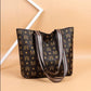 Stylish Printed Black Colour GC Strap Bag For Women | Large Leather Hand Bag Zaappy.com