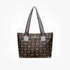 Stylish Printed Brown Colour GC Strap Bag For Women | Large Leather Hand Bag