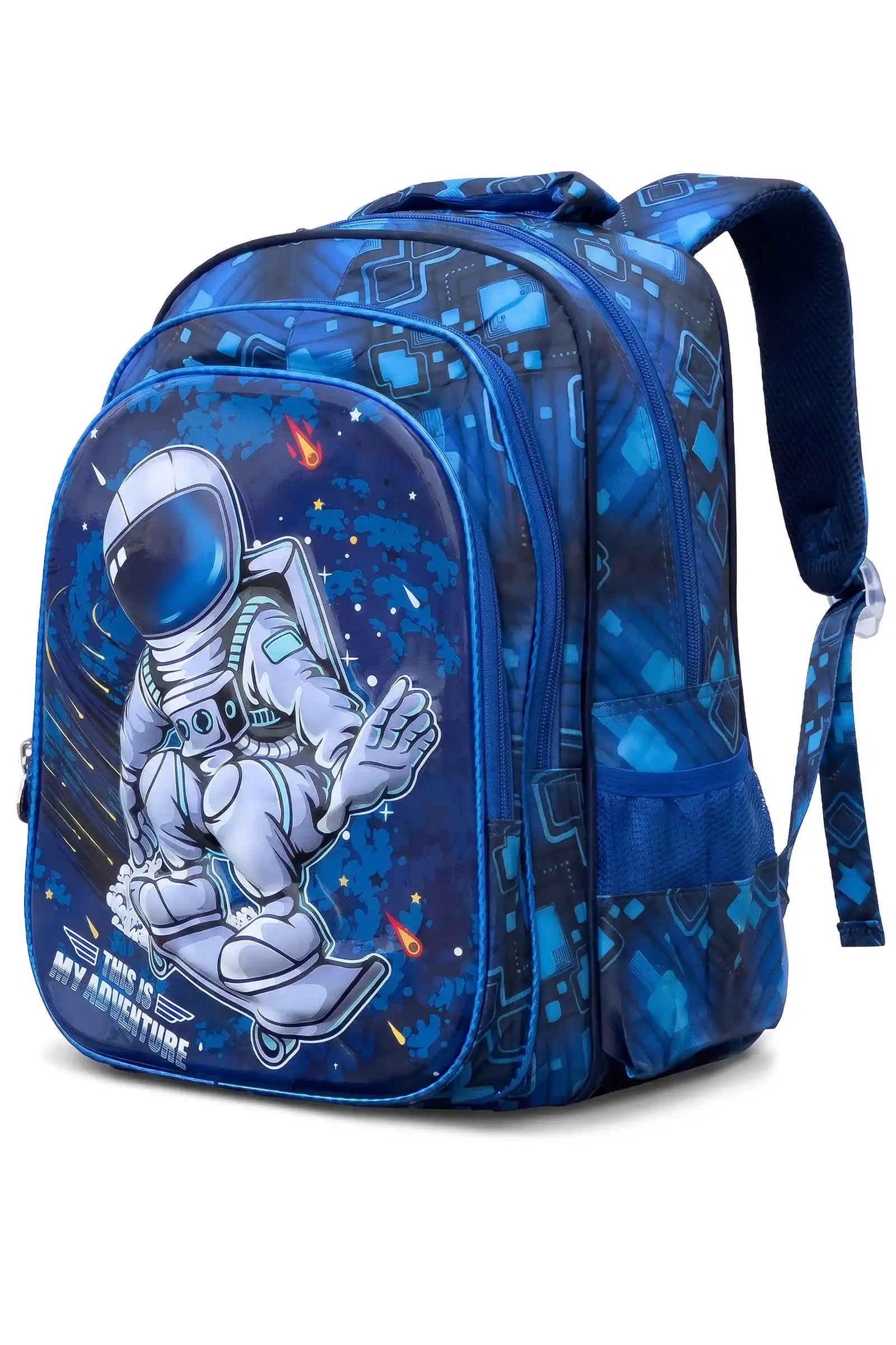 16 Inch Character Printed School Bag for 4 to 12 Years, Lightweight with Adjustable Strap Buckle