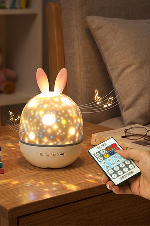 Galaxy Starry Sky Projector Night Lamp with Music for Kids | LED Night Light