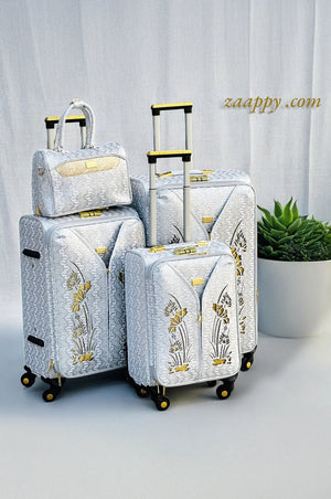 Glittering PU Luggage Bags With Spinner Wheels | 4 Piece Set 7