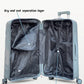 Medium Size 24 Inch Luggage Bag Unbreakable AquaLite Glossy PP Backpack Combo with spacious interior