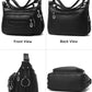 Multi Pockets Hobo Crossbody Bag For Women Look from every angle