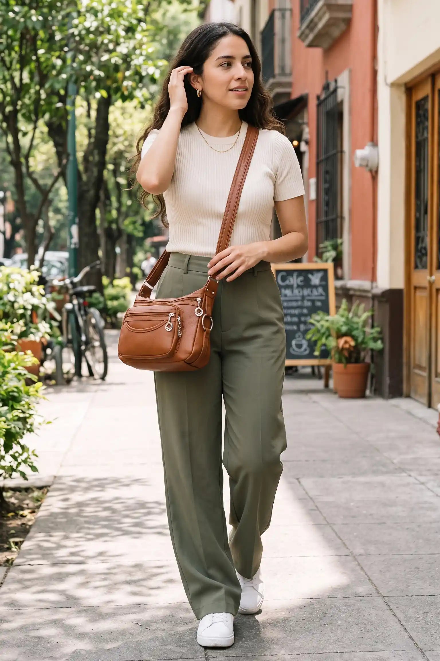 Multi Pockets Hobo Crossbody Bag For Women | Casual Waterproof Messenger Bag