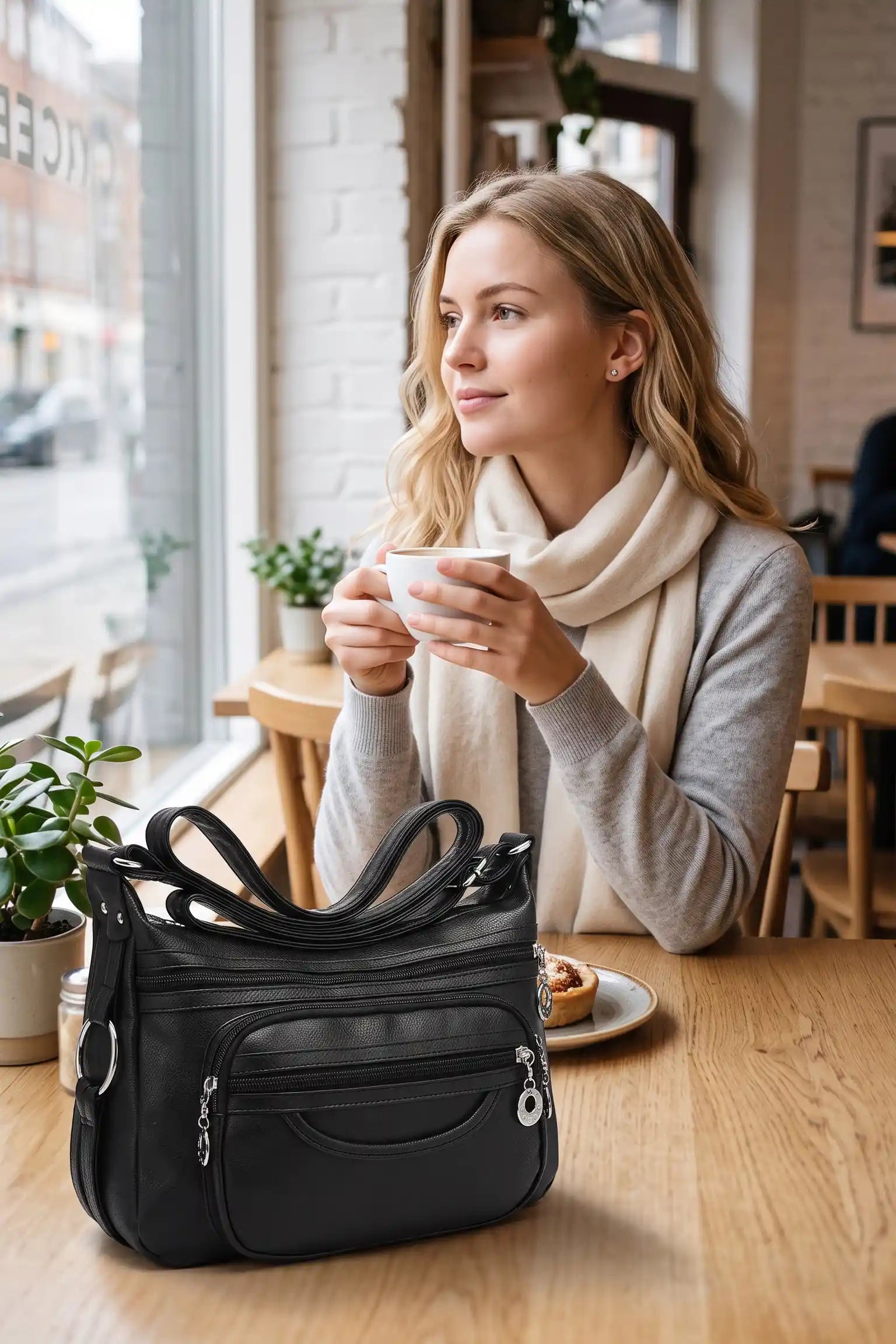 Multi Pockets Hobo Crossbody Bag For Women | Casual Waterproof Messenger Bag