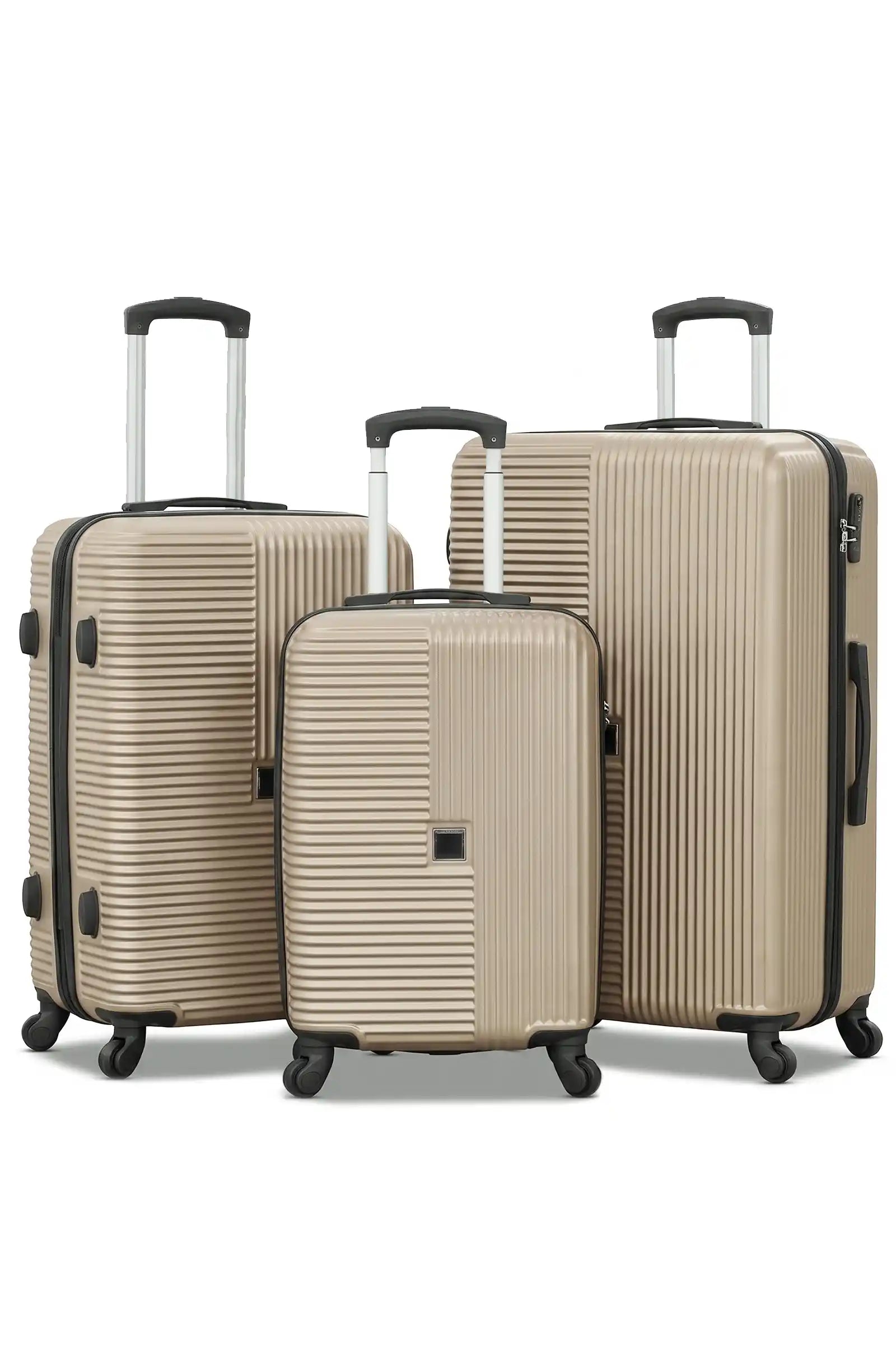 Horizo Vertic ABS Lightweight Luggage Bags with Smooth Spinner Wheels | 20, 24, 28, 32 Inches
