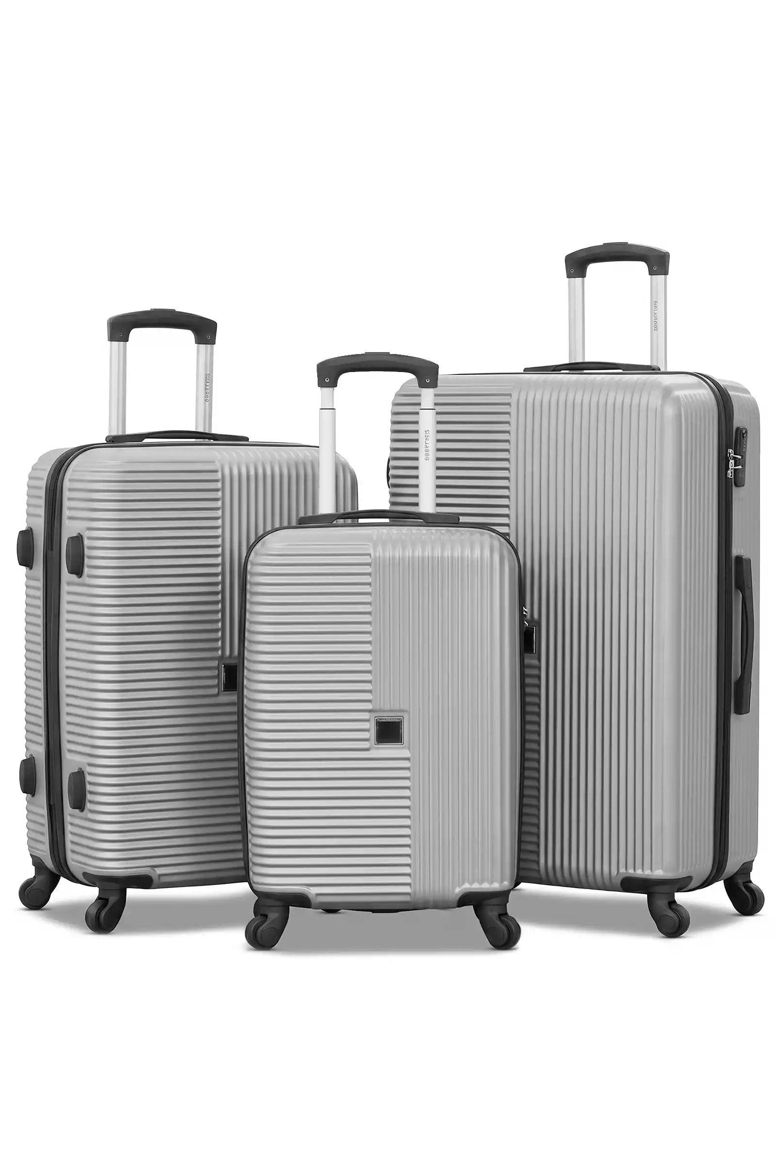 Horizo Vertic ABS Lightweight 4 Pcs (20/24/28/32 Inch) Set Luggage Bags with Smooth Spinner Wheels